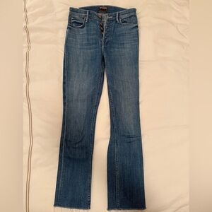 MOTHER Pixie Dazzler Ankle Fray Jeans, Sz 24